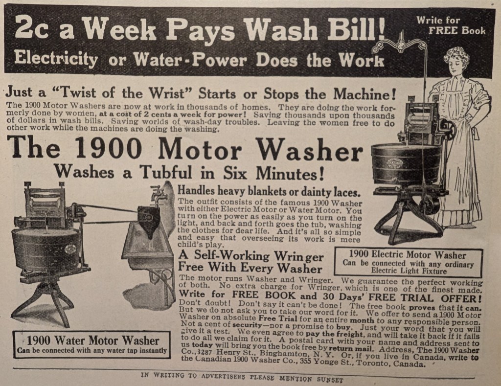Laundry machines used to look differently. I wonder what the reviews would've looked like.